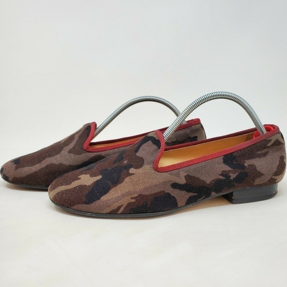 The Kooples Camo Suede Loafers Flats Shoes Size 38 8 - Picture 2 of 11